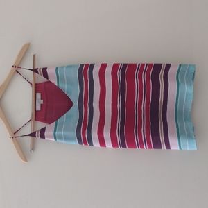 Loft Spaghetti Strap Racer Back Striped Tank